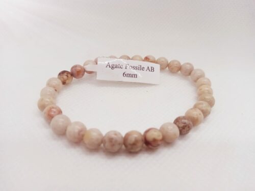 Bracelet Agate Fossile