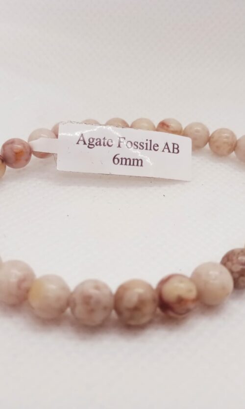 Bracelet Agate Fossile